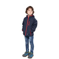Navy - Back - Trespass Childrens-Kids Kian Softshell Jacket