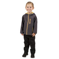 Dark Grey - Side - Trespass Childrens-Kids Kian Softshell Jacket