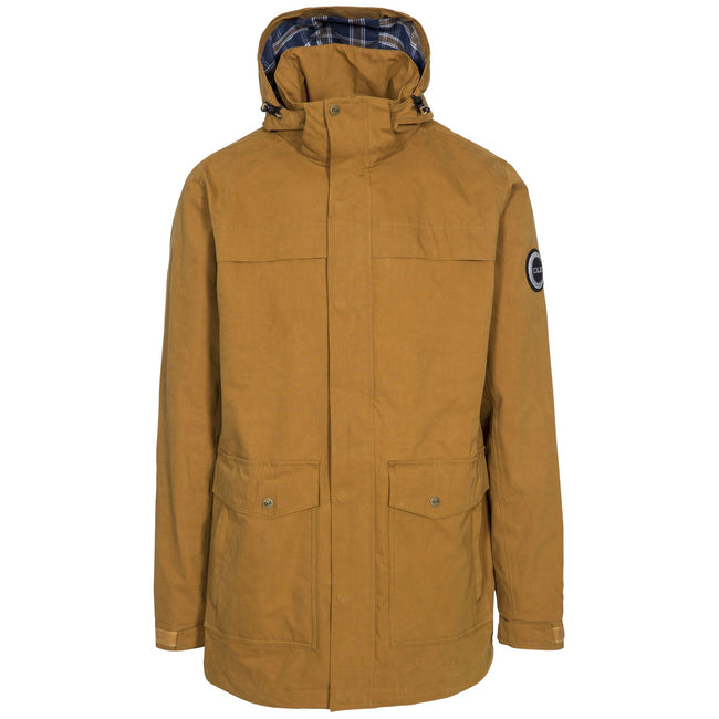 Golden Brown - Front - Trespass Mens Rowland Waterproof Jacket