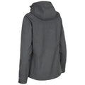 Dark Grey-Blush Marl - Back - Trespass Womens-Ladies Claren II Waterproof Softshell Jacket