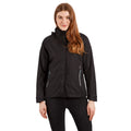 Black - Back - Trespass Womens-Ladies Review Waterproof Jacket