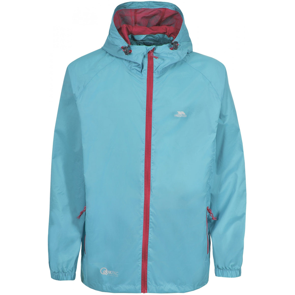 Aquatic - Front - Trespass Childrens-Kids Qikpac Waterproof Packaway Jacket