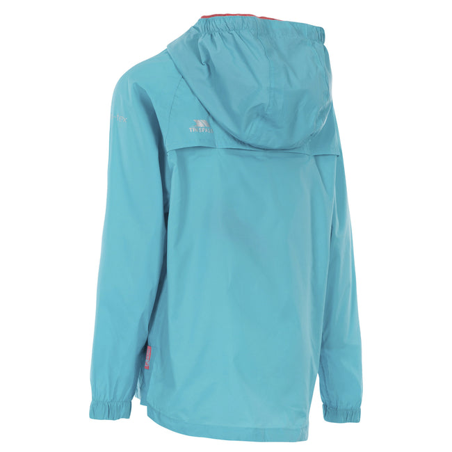 Aquatic - Back - Trespass Childrens-Kids Qikpac Waterproof Packaway Jacket