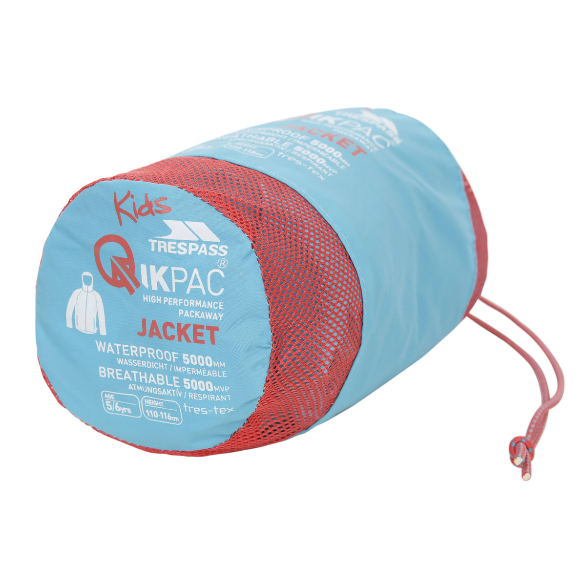 Aquatic - Lifestyle - Trespass Childrens-Kids Qikpac Waterproof Packaway Jacket