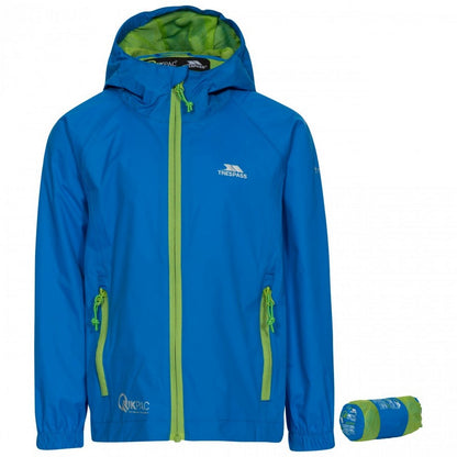 Cobalt - Front - Trespass Childrens-Kids Qikpac Waterproof Packaway Jacket