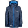 Navy - Front - Trespass Childrens-Kids Qikpac Waterproof Packaway Jacket