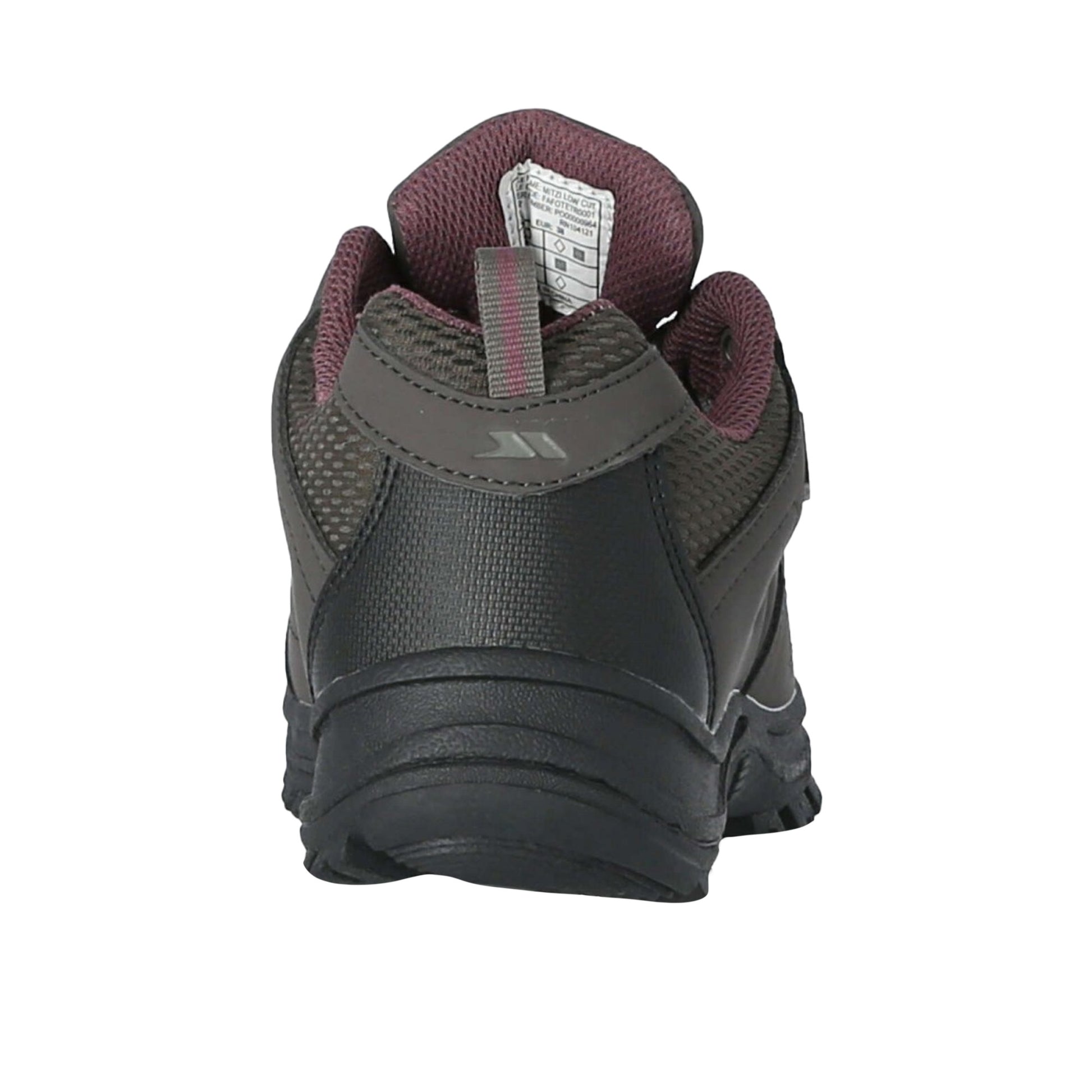 Coffee - Side - Trespass Womens-Ladies Mitzi Low Cut Hiking Shoes