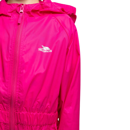 Gerbera - Side - Trespass Childrens-Kids Button Waterproof Rain Suit