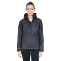Black Marl - Back - Trespass Womens-Ladies Tiya Waterproof DLX Jacket