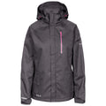 Black Marl - Front - Trespass Womens-Ladies Tiya Waterproof DLX Jacket