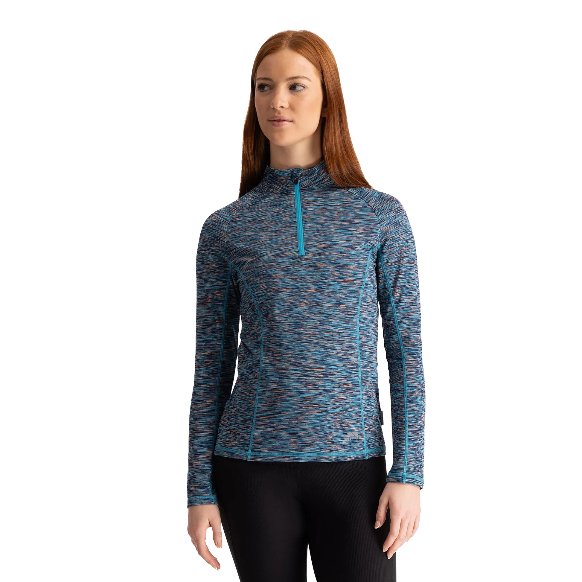Marine Marl - Side - Trespass Womens-Ladies Edith Active Top