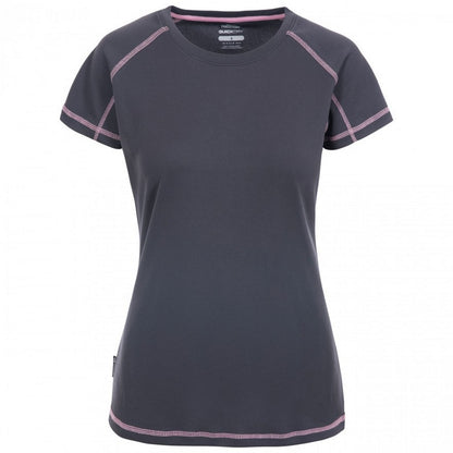 Dark Grey - Front - Trespass Womens-Ladies Viktoria Active T-Shirt