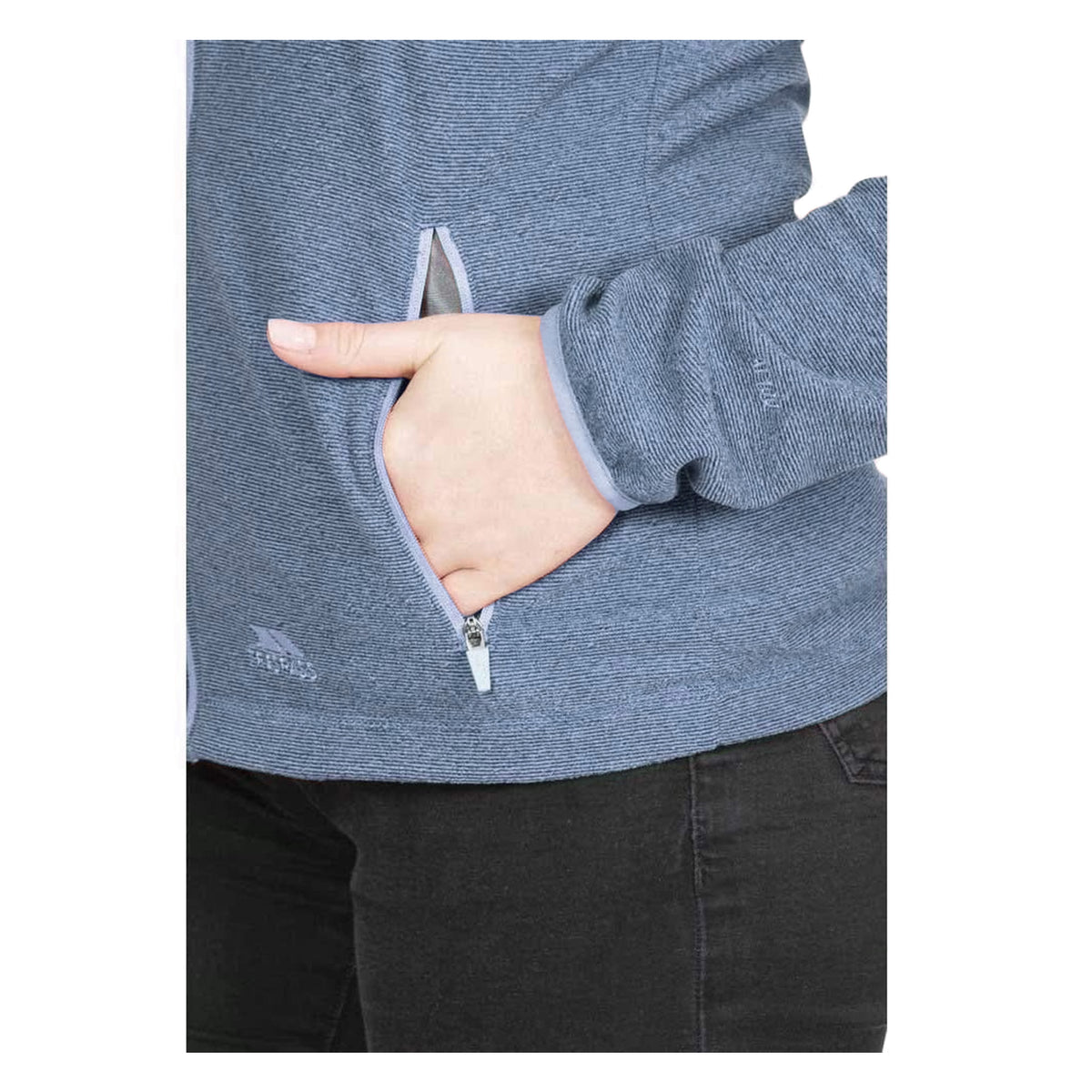Navy - Side - Trespass Womens-Ladies Jennings Fleece Jacket
