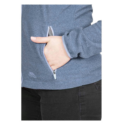 Navy - Side - Trespass Womens-Ladies Jennings Fleece Jacket