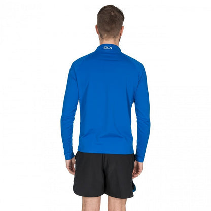 Blue - Side - Trespass Mens Tierney Active Top