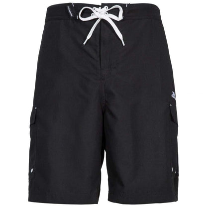 Black - Front - Trespass Mens Crucifer Surf Shorts