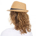 Natural - Lifestyle - Trespass Womens-Ladies Trilby Straw Hat