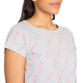 Grey - Pack Shot - Trespass Womens Carolyn Short Sleeved Patterned T Shirt