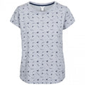 Grey Marl Birds - Front - Trespass Womens Carolyn Short Sleeved Patterned T Shirt