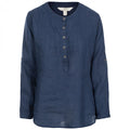 Navy - Front - Trespass Womens Messina Casual Cotton Blouse