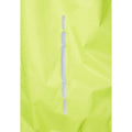 Hi Visibility Yellow - Close up - Trespass Mens Retract Hi-Vis Packaway Waterproof Jacket.