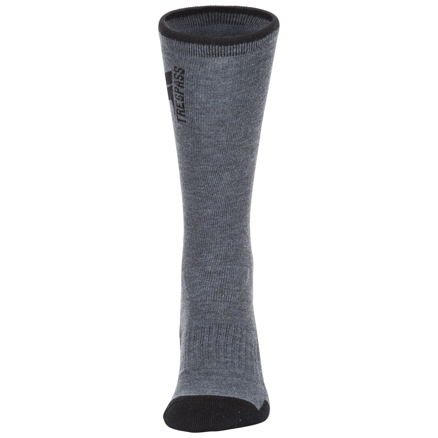 Carbon Marl - Front - Trespass Mens Way Fairer Trekking Socks