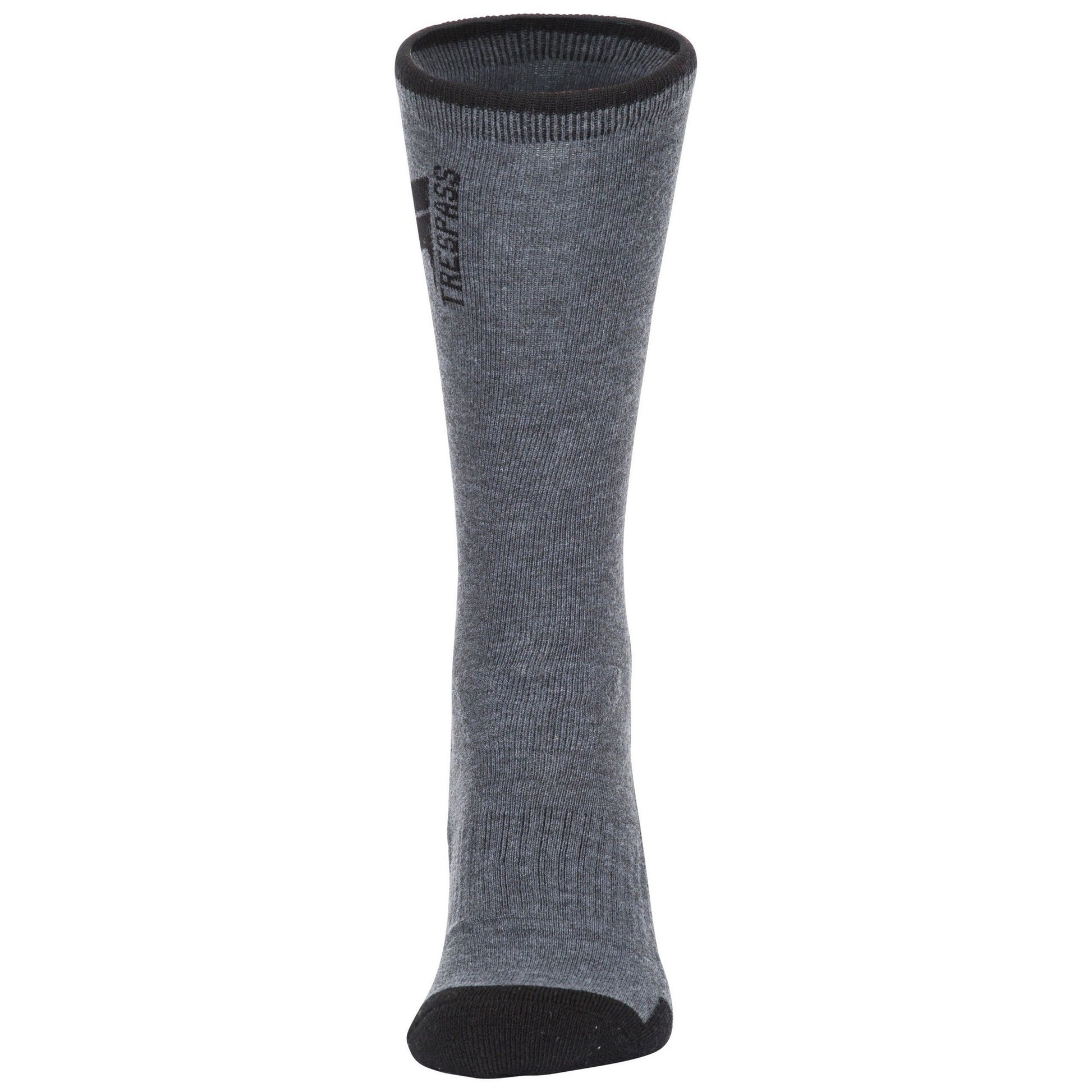 Carbon Marl - Front - Trespass Mens Way Fairer Trekking Socks