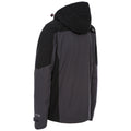 Dark Grey - Back - Trespass Mens Tappin Hooded Waterproof Jacket