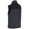 Black Melange - Side - Trespass Mens Leafminer Fleece Gilet