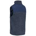 Navy Melange - Side - Trespass Mens Leafminer Fleece Gilet