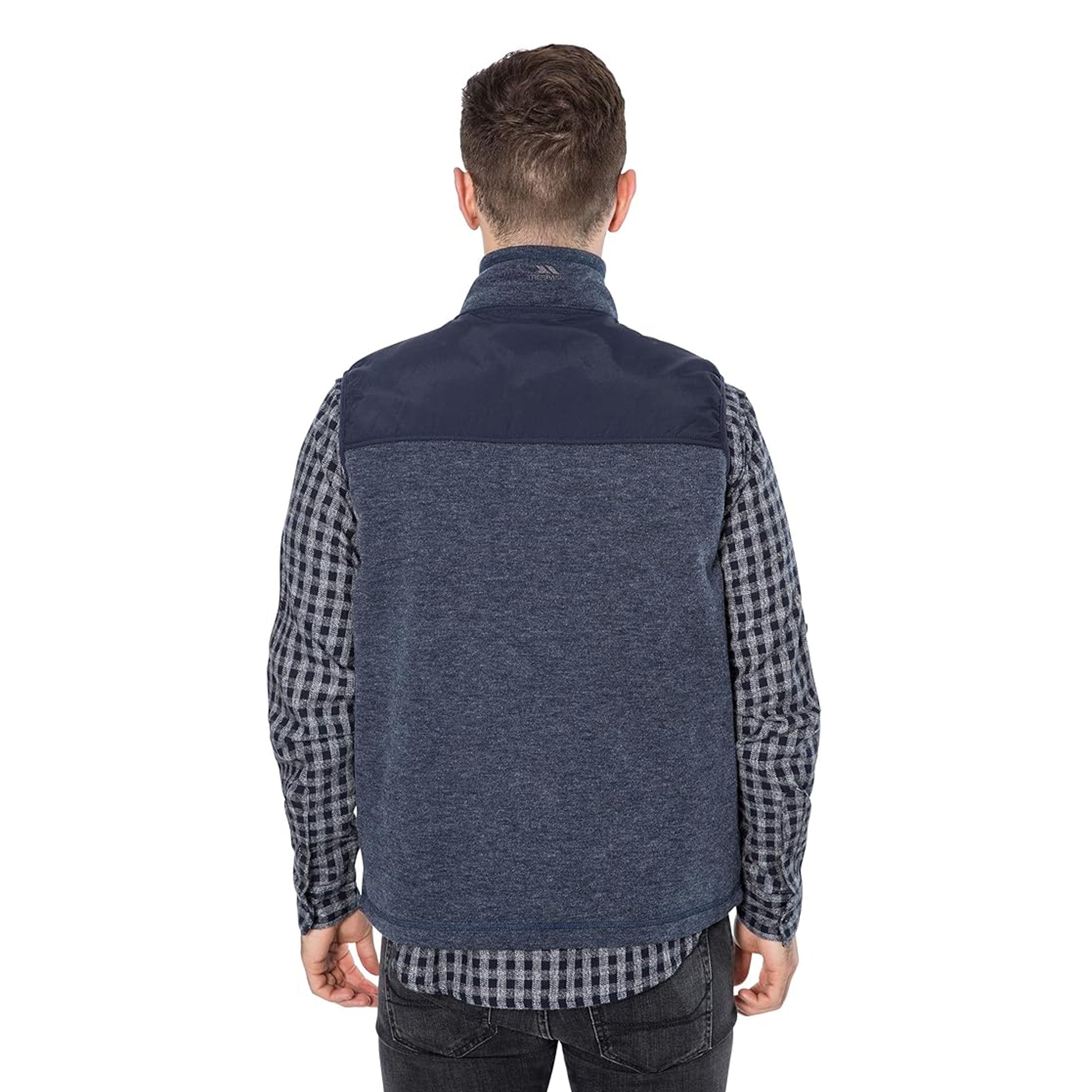 Navy Melange - Lifestyle - Trespass Mens Leafminer Fleece Gilet