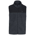 Black Melange - Front - Trespass Mens Leafminer Fleece Gilet