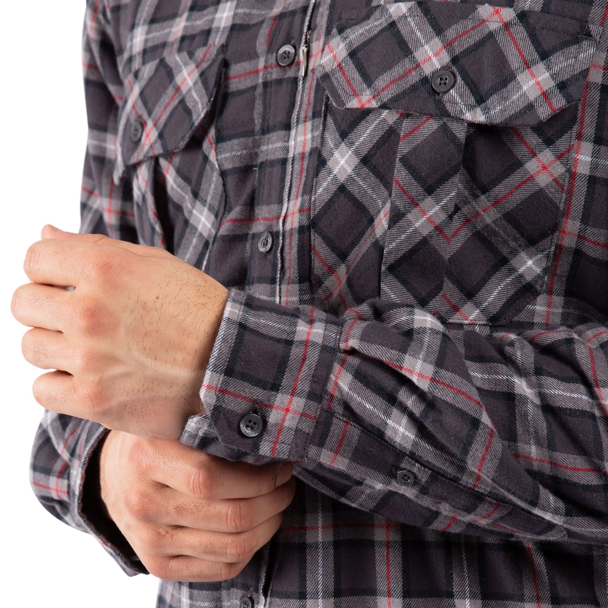 Dark Grey - Lifestyle - Trespass Mens Rapeseed Check Shirt