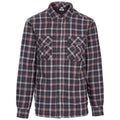 Dark Grey - Front - Trespass Mens Rapeseed Check Shirt