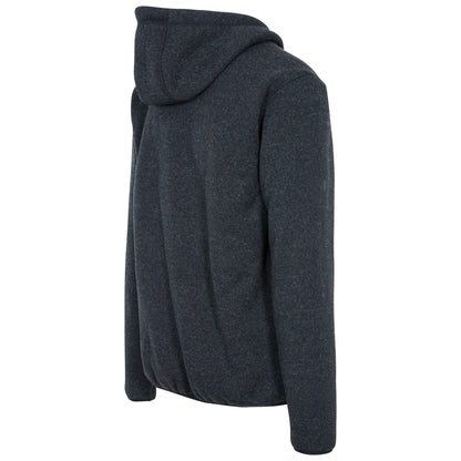 Black Marl - Side - Trespass Mens Tableypipe Fleece Jacket
