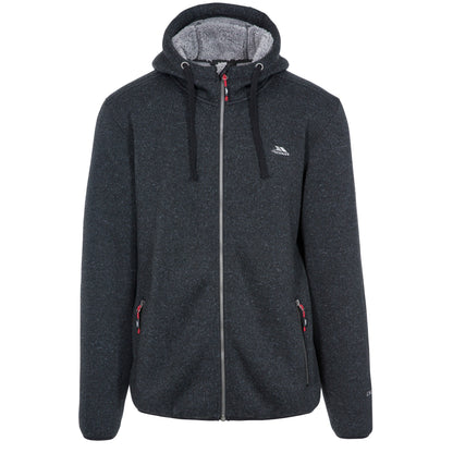Black Marl - Front - Trespass Mens Tableypipe Fleece Jacket