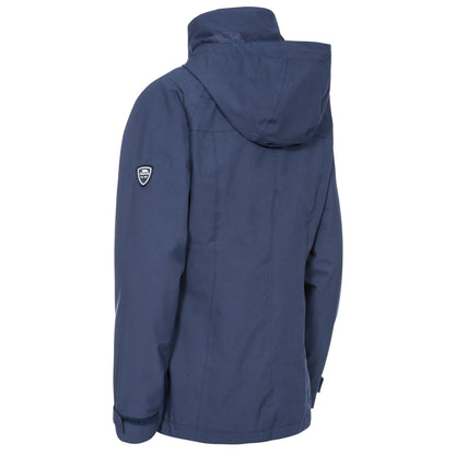Navy - Side - Trespass Womens-Ladies Cruising Waterproof 3-In-1 Jacket