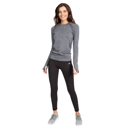 Black - Side - Trespass Womens-Ladies Vivien Active Leggings