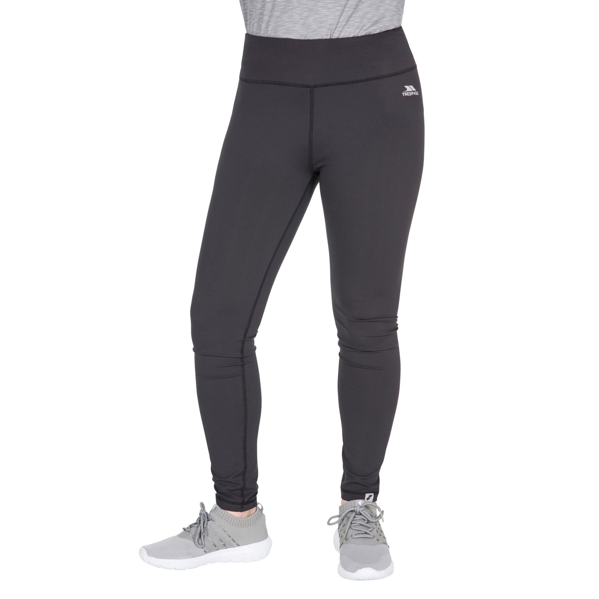 Black - Close up - Trespass Womens-Ladies Vivien Active Leggings