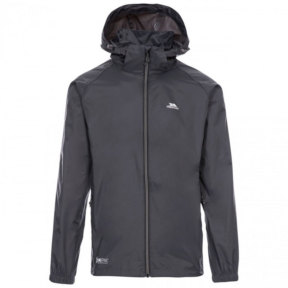 Flint - Front - Trespass Qikpac X Unisex Packaway Jacket