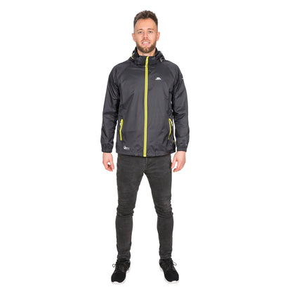 Black - Side - Trespass Qikpac X Unisex Packaway Jacket