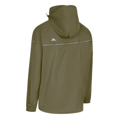 Moss - Back - Trespass Qikpac X Unisex Packaway Jacket