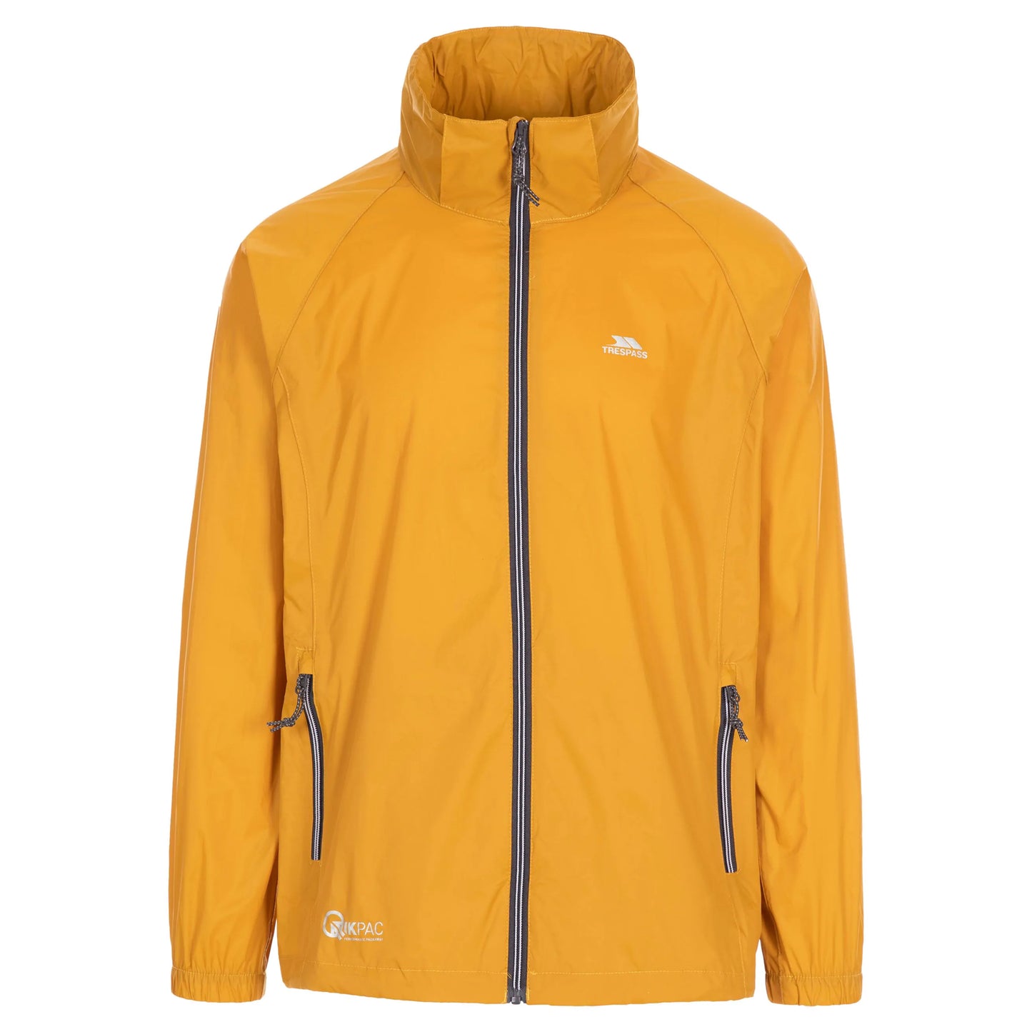 Maize Yellow - Front - Trespass Qikpac X Unisex Packaway Jacket