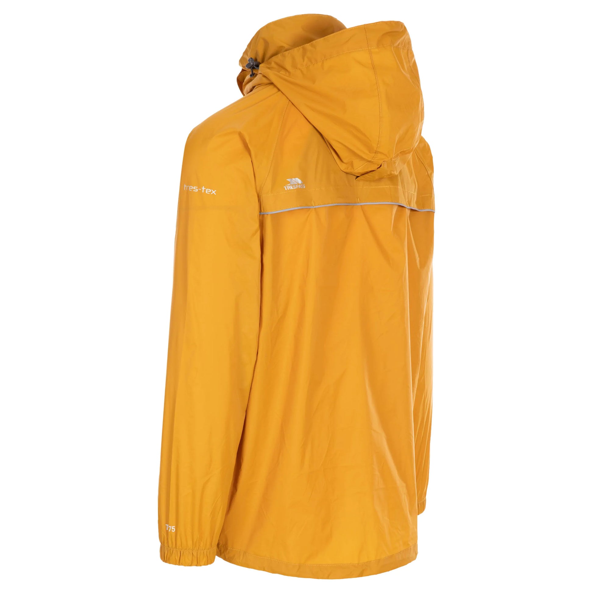 Maize Yellow - Back - Trespass Qikpac X Unisex Packaway Jacket