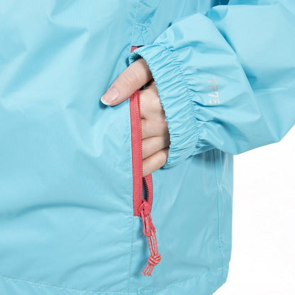 Aquamarine - Pack Shot - Trespass Childrens-Kids Qikpac X Unisex Packaway Jacket
