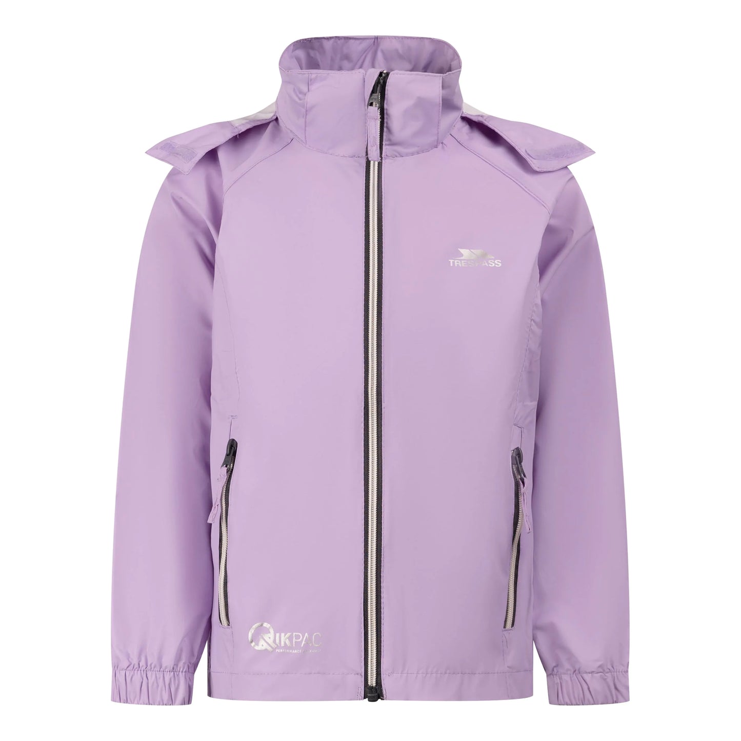 Gelsomino - Front - Trespass Childrens-Kids Qikpac X Unisex Packaway Jacket