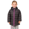 Dark Grey - Side - Trespass Childrens Girls Amira Casual Jacket