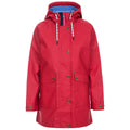 Red - Front - Trespass Womens-Ladies Shoreline Rain Jacket