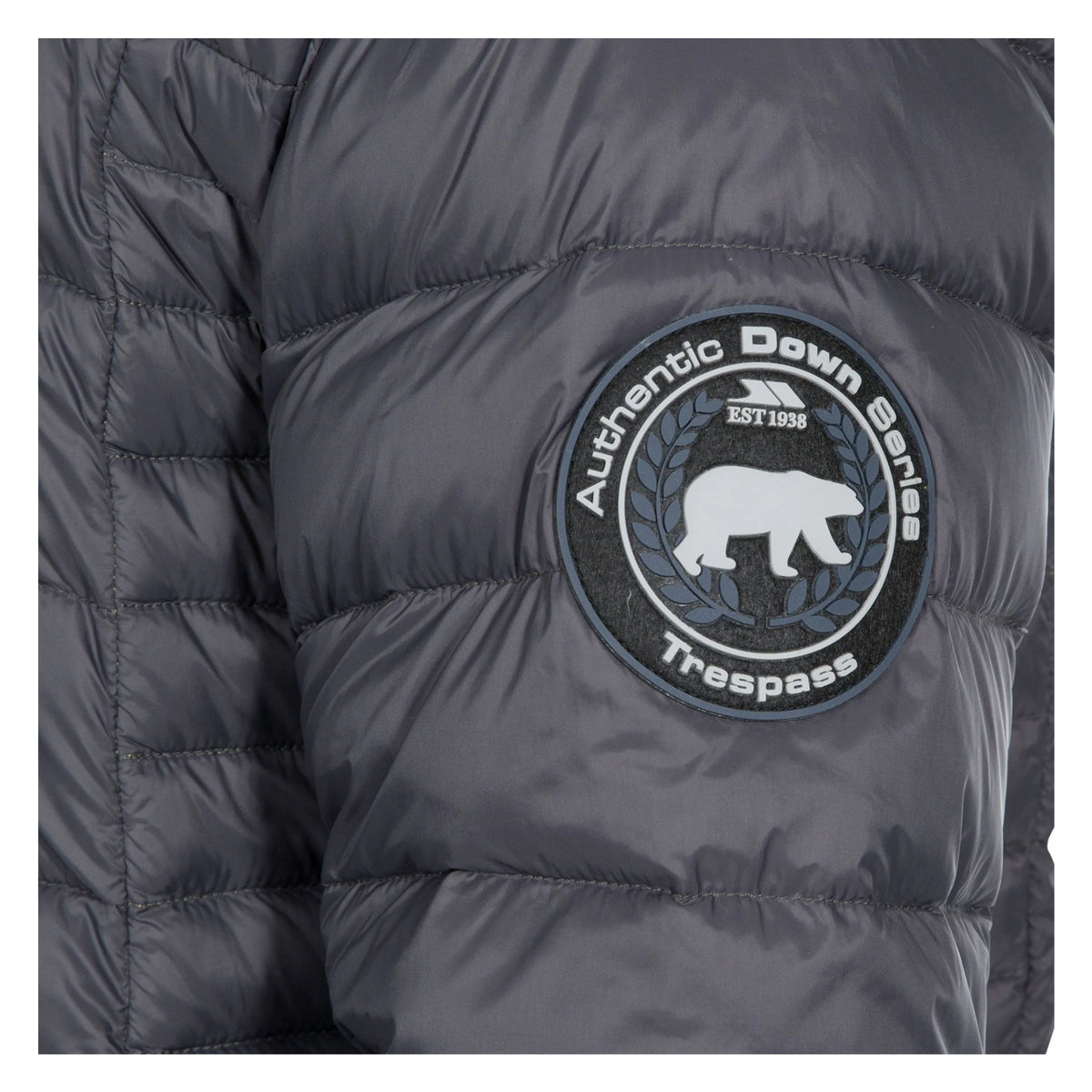 Dark Grey-Burnt Orange - Side - Trespass Mens Whitman II Down Jacket