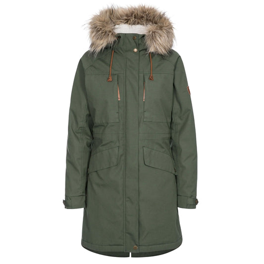 Basil - Front - Trespass Womens-Ladies Faithful Waterproof Jacket